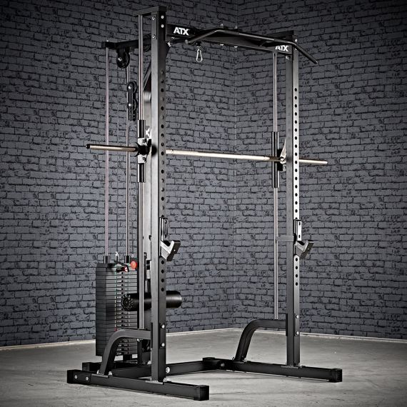 ATX® Multipresse 30mm & Latzug mit Steckgewichten Seilzug von oben & unten inkl. Steckgewichten (115 kg) für schnellen Gewichtswechsel