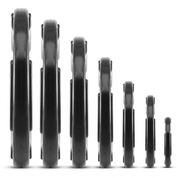 Weight Plates Rubber Gripper 30 mm 0.5 to 20 kg