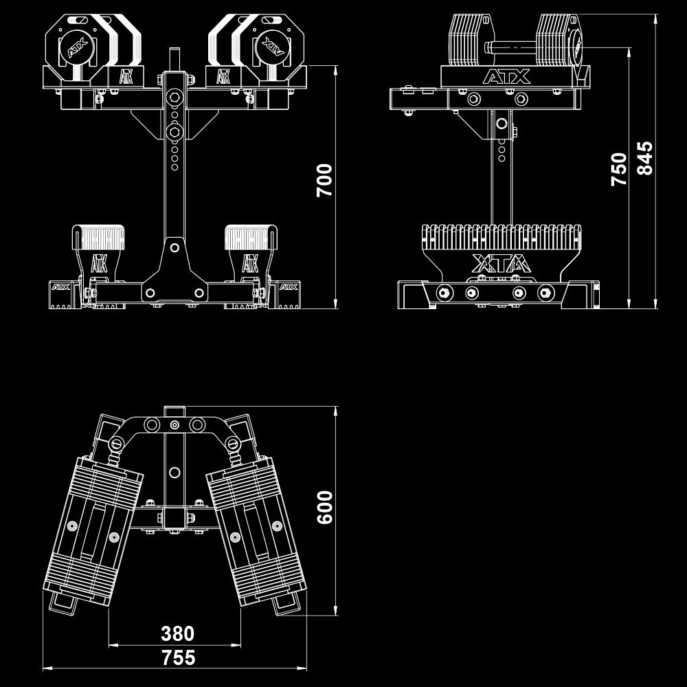 ATX® Adjustable Dumbbell Stand - M