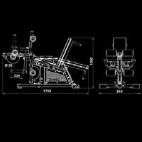 ATX® Beinstrecker-Beuger Sitzend/liegend Maße
