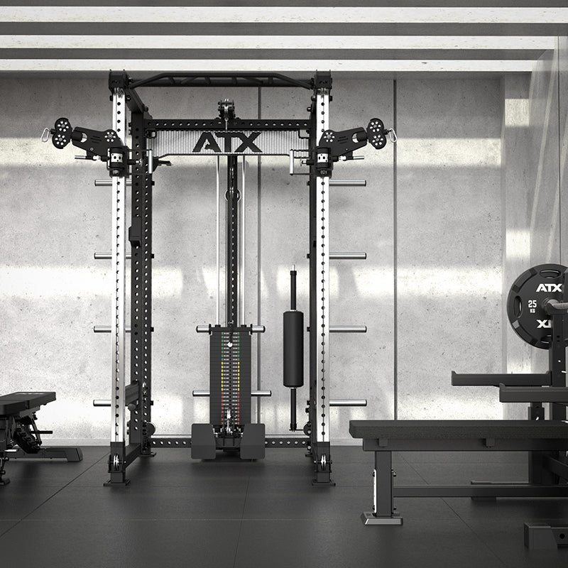 ATX® Hardcore Power Rack Frontbild im Studio