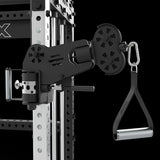 ATX® Cable Half Rack mit 2 x 90 kg Steckgewichte Schwenkarme