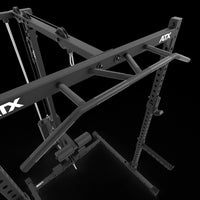 ATX® Half Rack 510 mit Latzugstation - 100 kg Steckgewichte - Höhe 195 cm Klimmzugstange