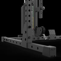 ATX® Half Rack 510 mit Latzugstation - 100 kg Steckgewichte - Höhe 195 cm rutschsicher