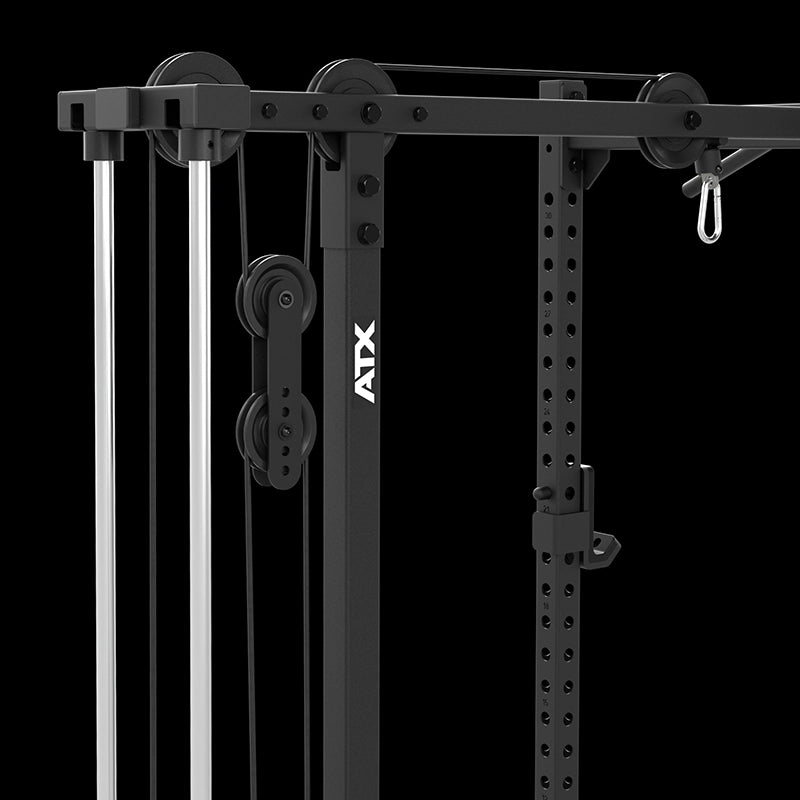 ATX® Half Rack 510 mit Latzugstation - 100 kg Steckgewichte - Höhe 195 cm