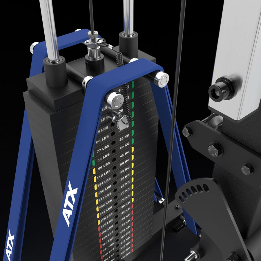 ATX® Half Rack 780 mit Extension und Latzug Steckgewichte