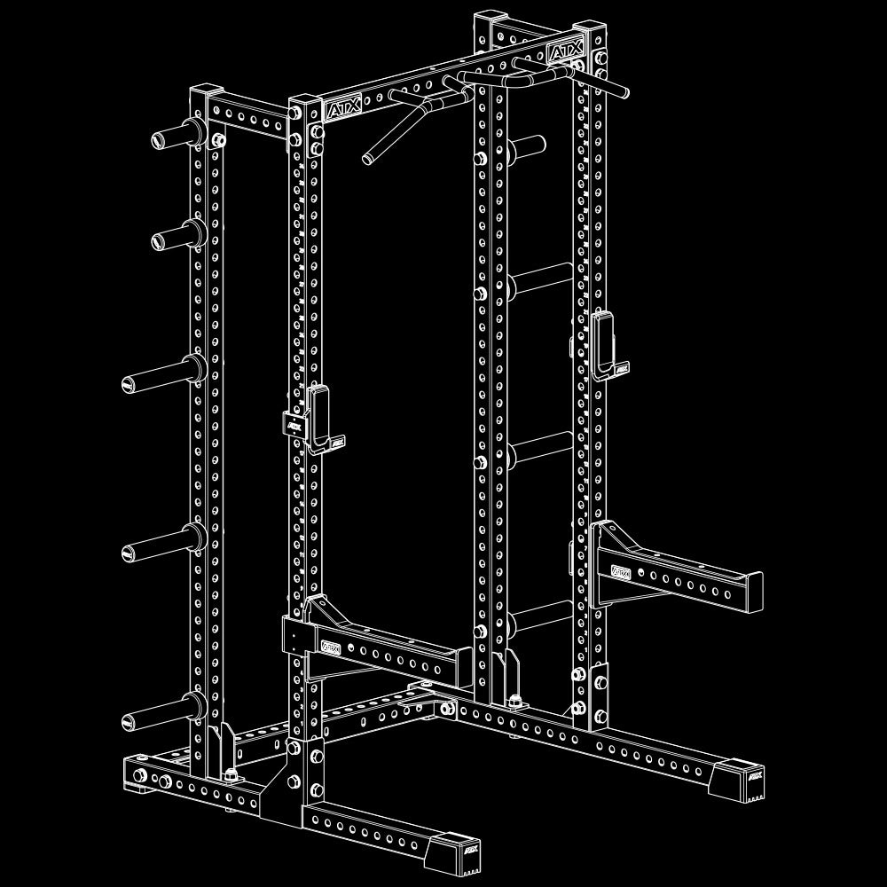 ATX® Half Rack 780 mit Extension Isoansicht