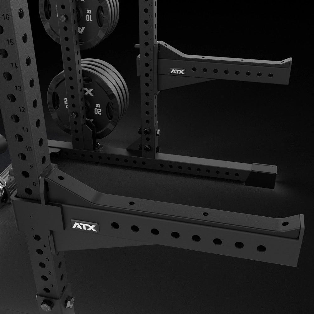 ATX® Half Rack 780 mit Extension und Latzug Plate Load Safety Spotter