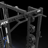 ATX® Half Rack 780 mit Extension und Latzug Steckgewichte Multigrip