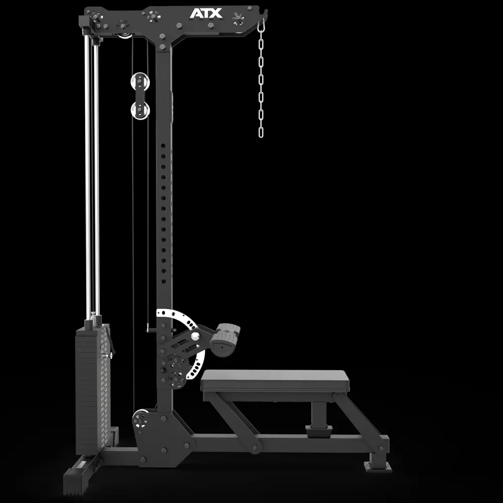 ATX® Latzug und Ruderzug - 115 kg Steckgewichte Animation