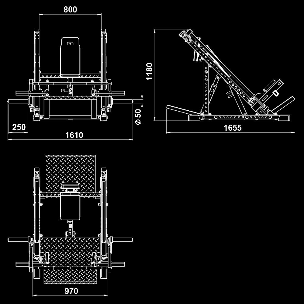 ATX® Rudermaschine - Double-side Linear Row