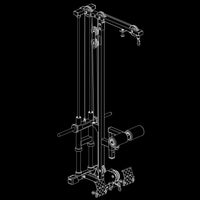 ATX® Latzug Optionen LTO-II -Plate Load Isoansicht
