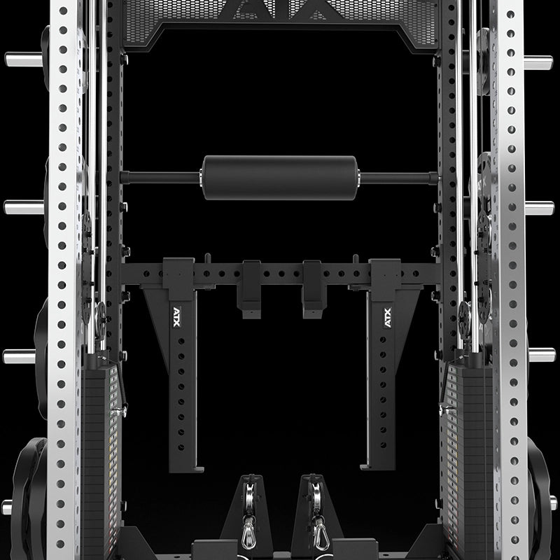 ATX® Multi Pull Half Rack mit 2 x 110 kg Steckgewichten Aufbewahrung für Zubehör