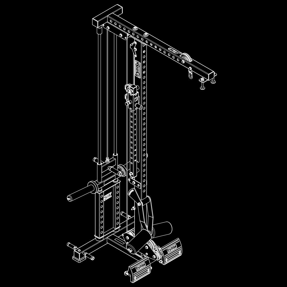 ATX® Latzug Option MPX-780 - Plate Load Isoansicht