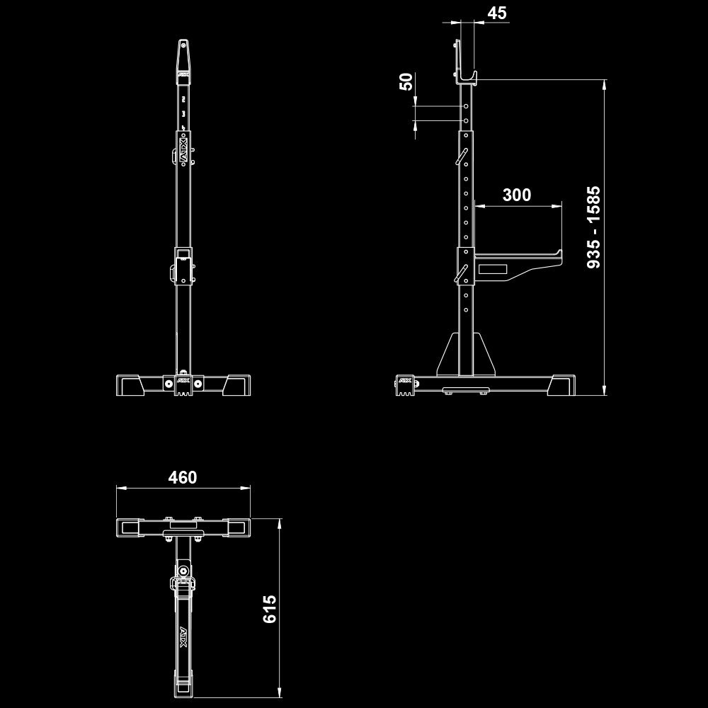 ATX® Free Stands 510 Maße