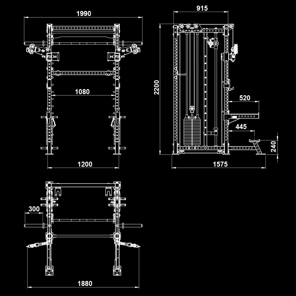 ATX® Rack-Zugstation mit Multipresse