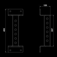 ATX® RIG Wall Mount / Wandkonsole Maße