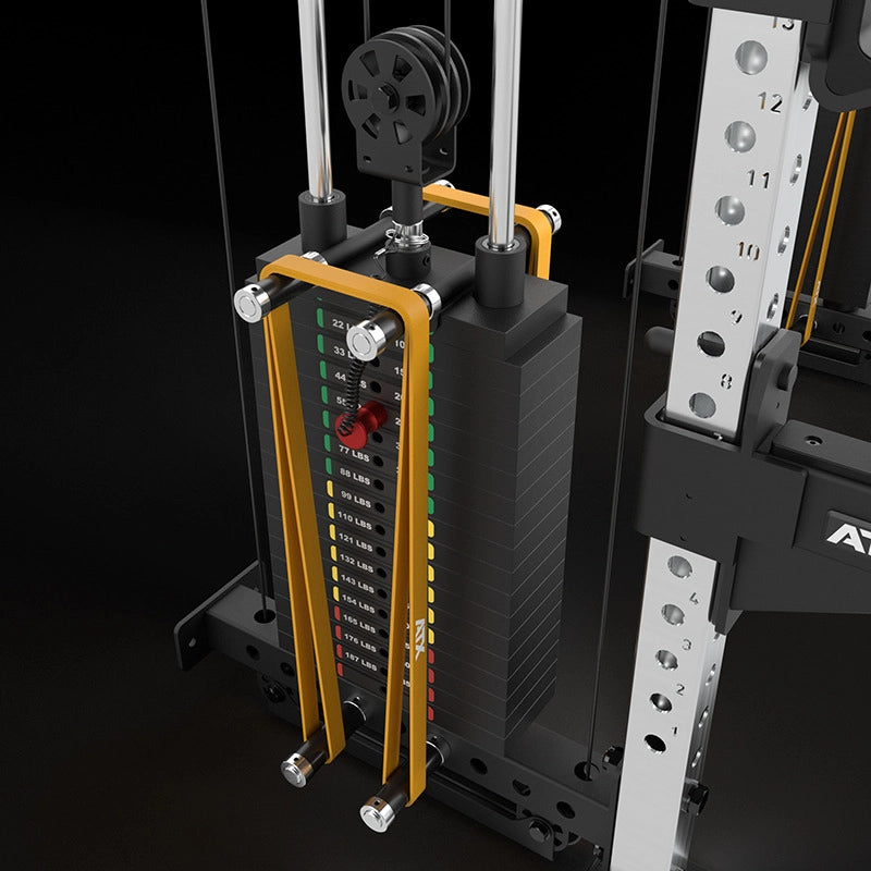 ATX® Half Rack Wall - Kabelzug 2 x 90 kg Steckgewichte