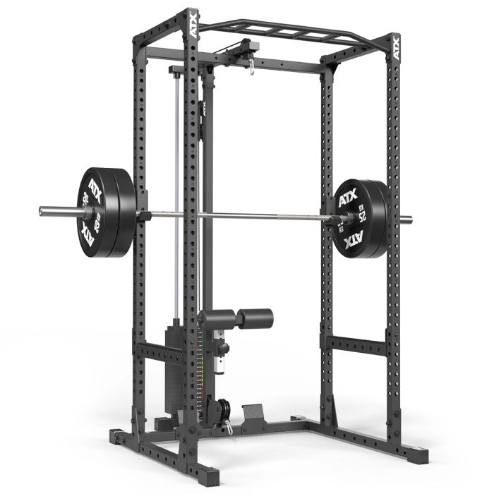ATX® Power Rack 520 Komplettstation mit Latzugstation 100 kg Steckgewichte - Höhe 218 cm