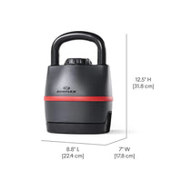 Adjustable Kettlebell 3,5 - 18 kg Maße