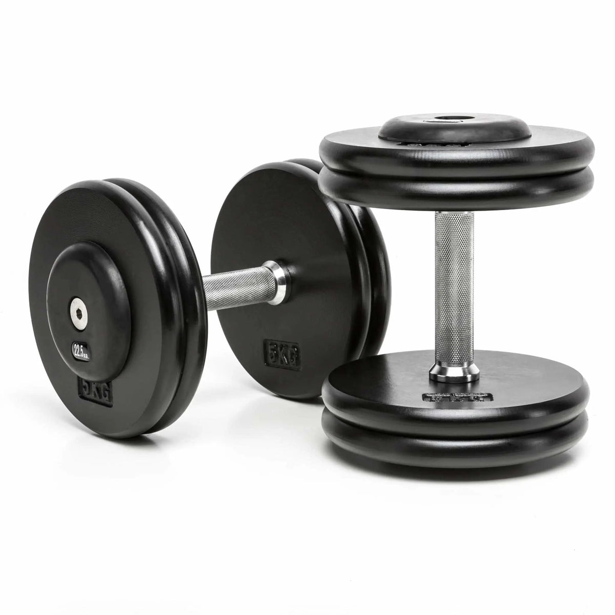 CHD Kompakthanteln Guss - 2,5 kg-Steigung - Paarweise - glatt