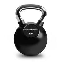 Kettlebell Chrom 32 kg - schwarz