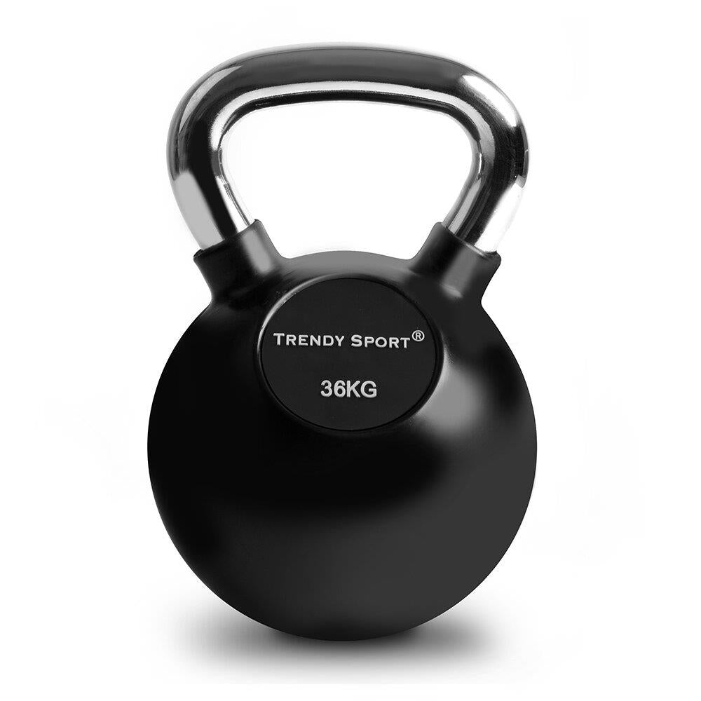 Kettlebell Chrom 36 kg - schwarz
