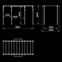 ATX® Functional Rig 700 - Ladder 3 Maße