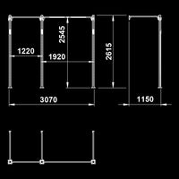 ATX® Functional WALL RIG 700 - BASIC 2 Maße