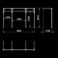 ATX® Functional WALL RIG 700 - Standard 3 Maße