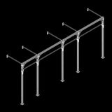 ATX® Functional WALL RIG 700 - Standard 4 Isoansicht