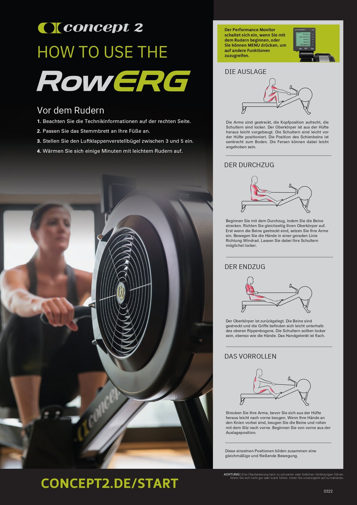 How to RowErg - Trainingsanleitung