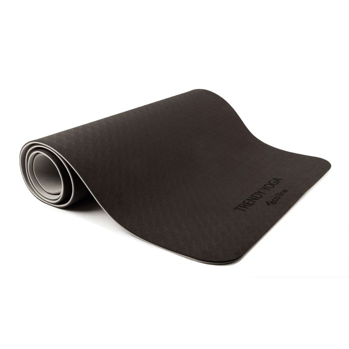 Yogamatte Eco-Line Set 180 x 60 x 0,6 cm anthrazit