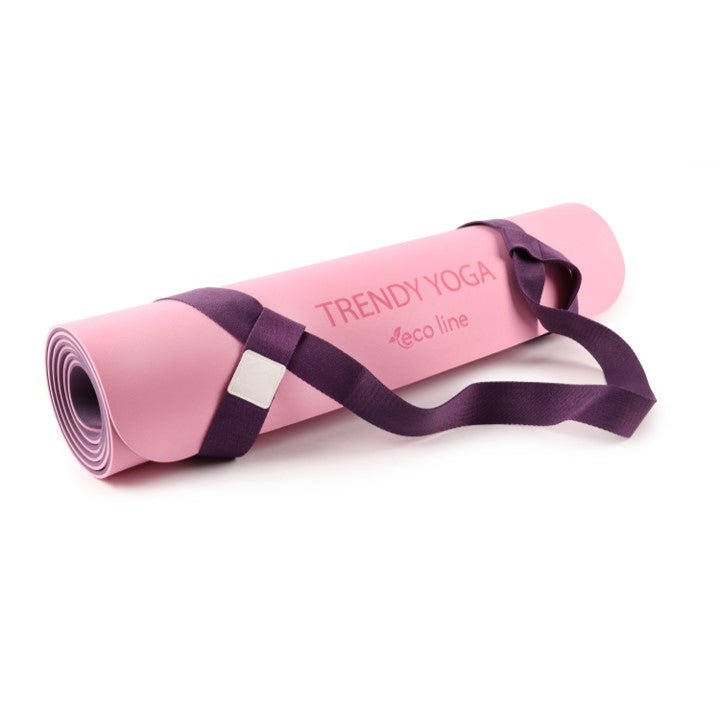 Yogamatte Eco-Line Set 180 x 60 x 0,6 cm lila