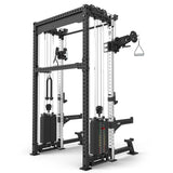 ATX® Cable Half Rack mit 2 x 90 kg Steckgewichte Ansicht hinten
