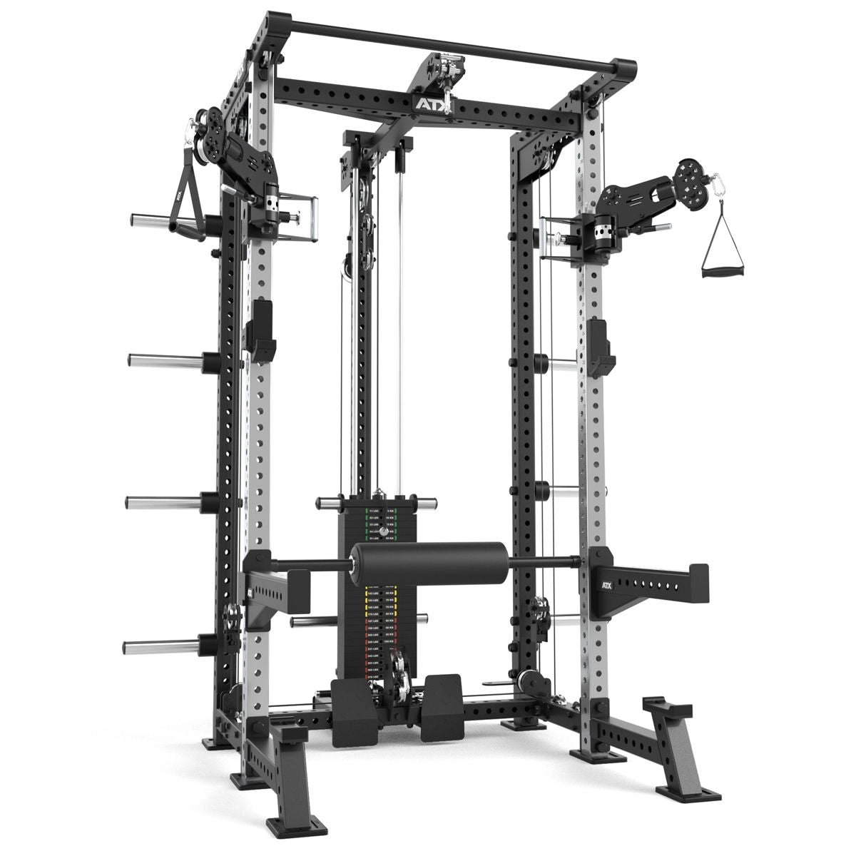 ATX® Hardcore Half Rack & Pull Station mit Polsterrolle