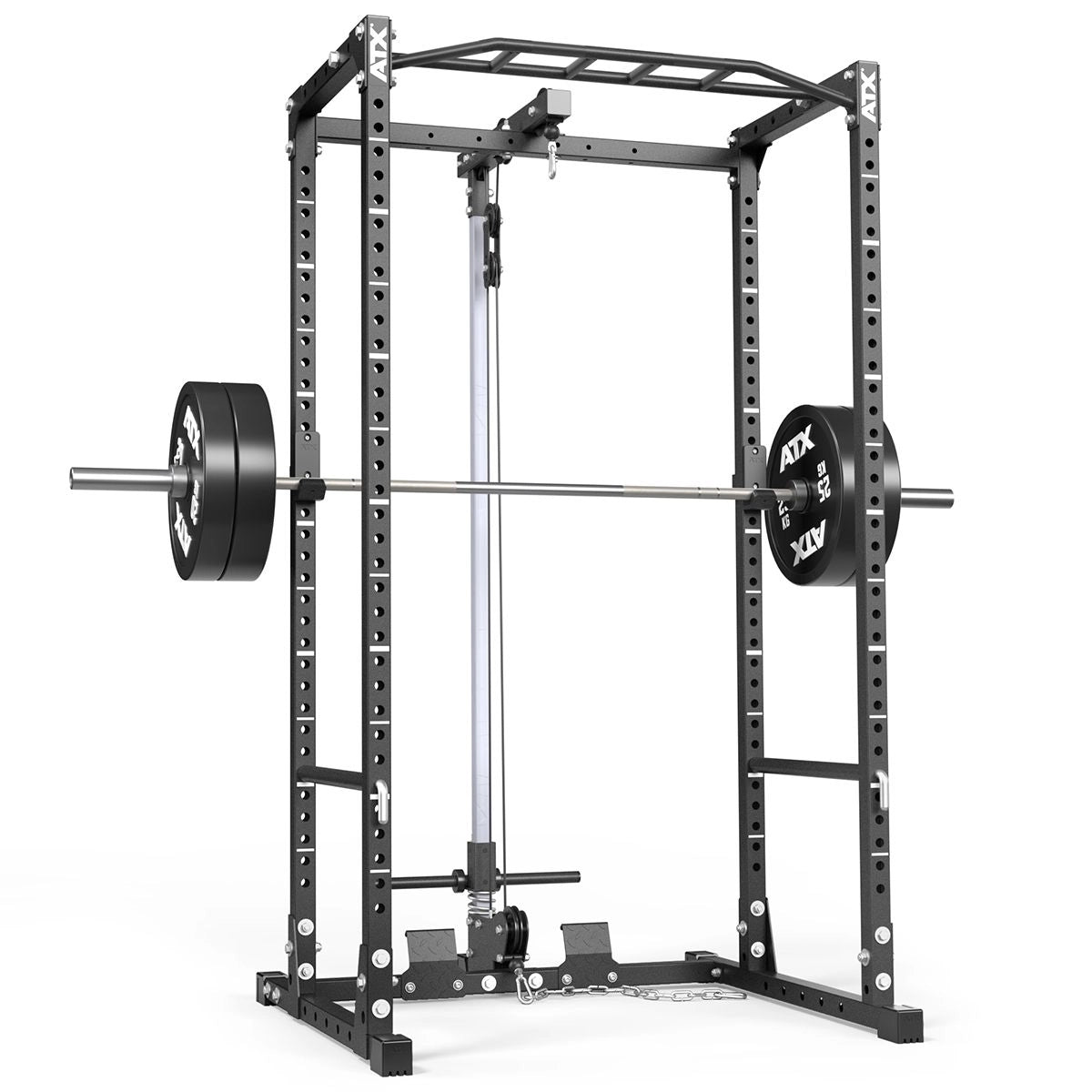 ATX® Power Rack PRX-520-XS mit Plate Load Latzug - Höhe 215 cm inkl. Zubehör