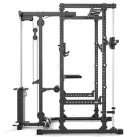 ATX® Power Rack Komplettstation 640/660 - mit J-Hooks, Dip Barren und Flip Down Spotter