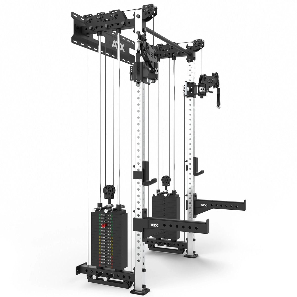 ATX® Half Rack Wall - Kabelzug Schrägansicht