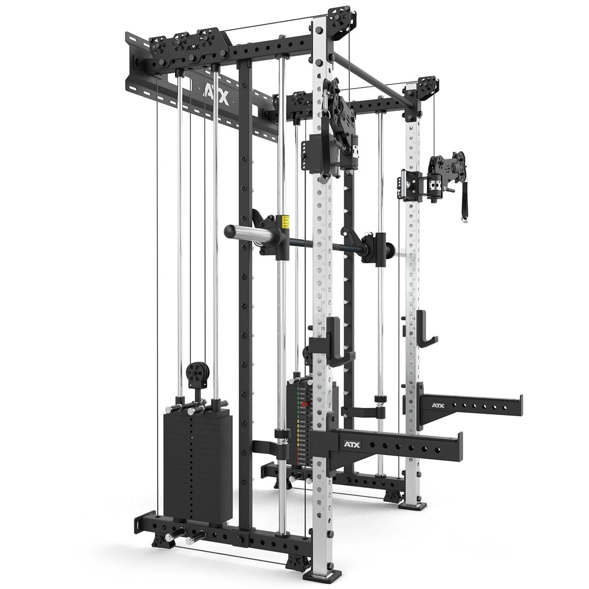 ATX® Rack-Zugstation inkl. Multipresse zur Wandbefestigung Seitenansicht