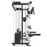ATX® Rack-Zugstation inkl. Multipresse zur Wandbefestigung Ansicht von der Seite