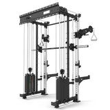 ATX® Rack-Zugstation inkl. Multipresse zur Wandbefestigung Ansicht von hinten