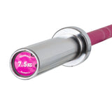 Technik Bar 7,5 kg - Pink - extra leichte Aluminium Hantel Detail
