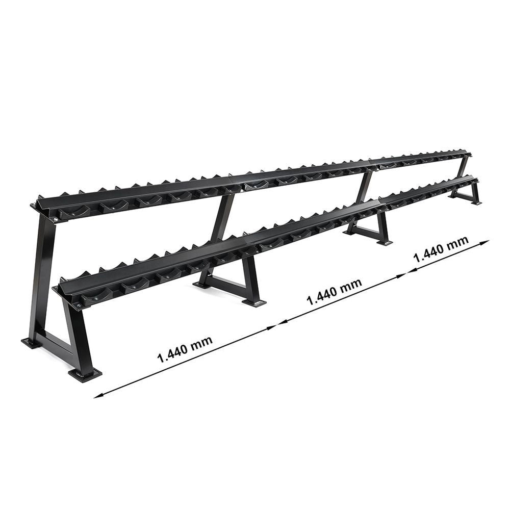 Kurzhantelablage mit Ablageschalen - modular erweiterbar!